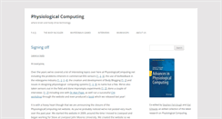 Desktop Screenshot of physiologicalcomputing.net