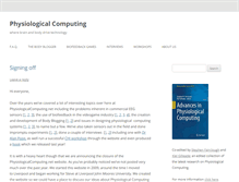 Tablet Screenshot of physiologicalcomputing.net